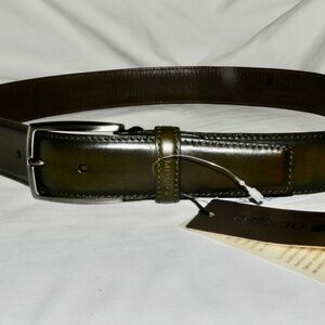 Olimpo Leather Brown Belt 32